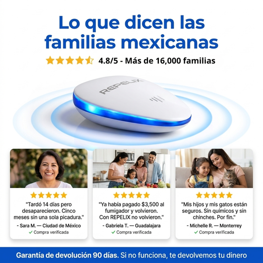 REPELIX™ Mantén tu hogar libre de chinches. Sin químicos. Sin esfuerzo.